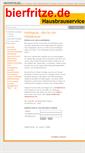 Mobile Screenshot of bierfritze.de